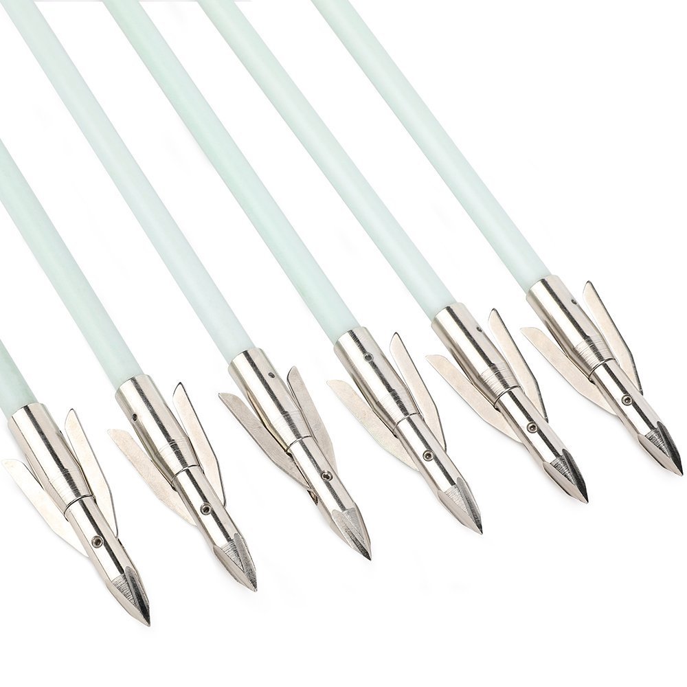 AME ARCHERY Luminous Bowfishing Arrows – Short Head(12pcs)