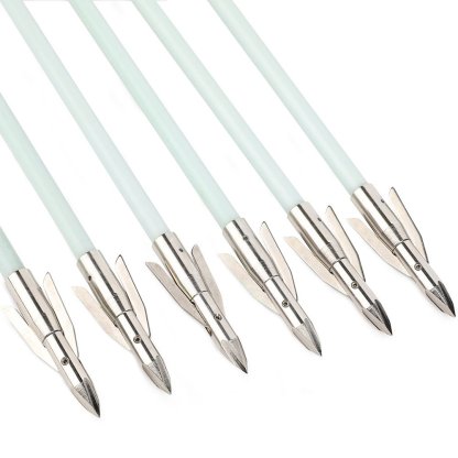 AME ARCHERY Luminous Bowfishing Arrows – Short Head(12pcs)