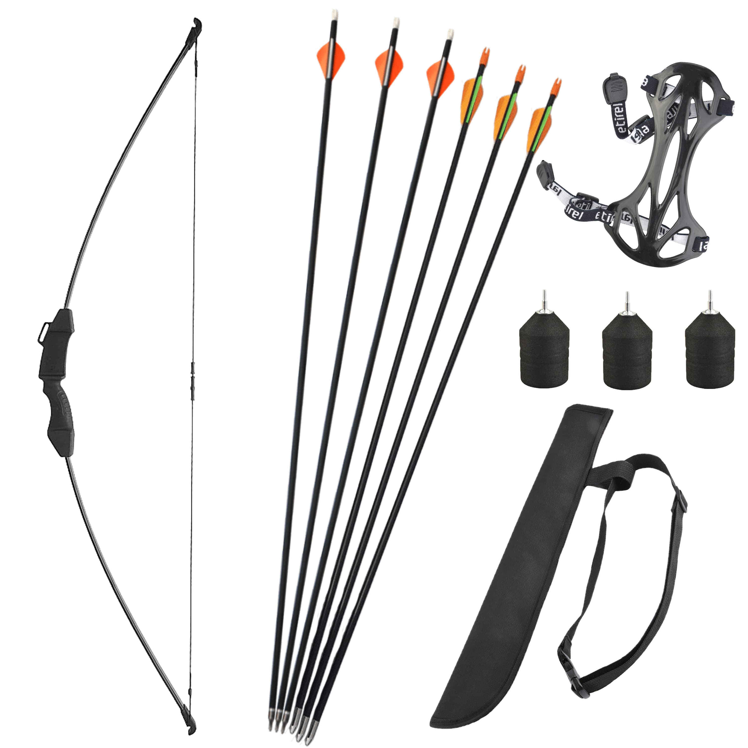 Youth Recurve Bow and Arrow Kit Child Beginner Takedown