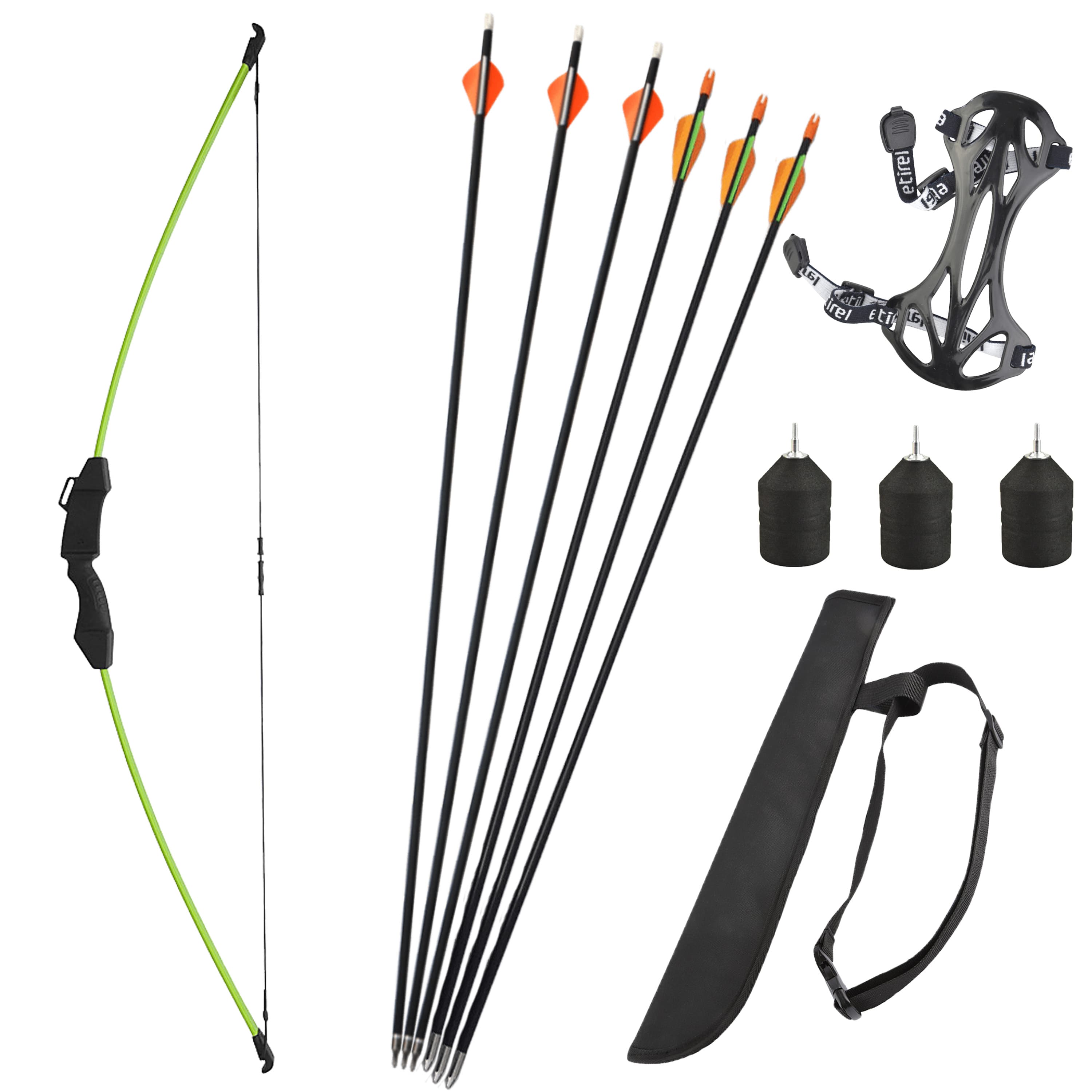 Youth Recurve Bow and Arrow Kit Child Beginner Takedown