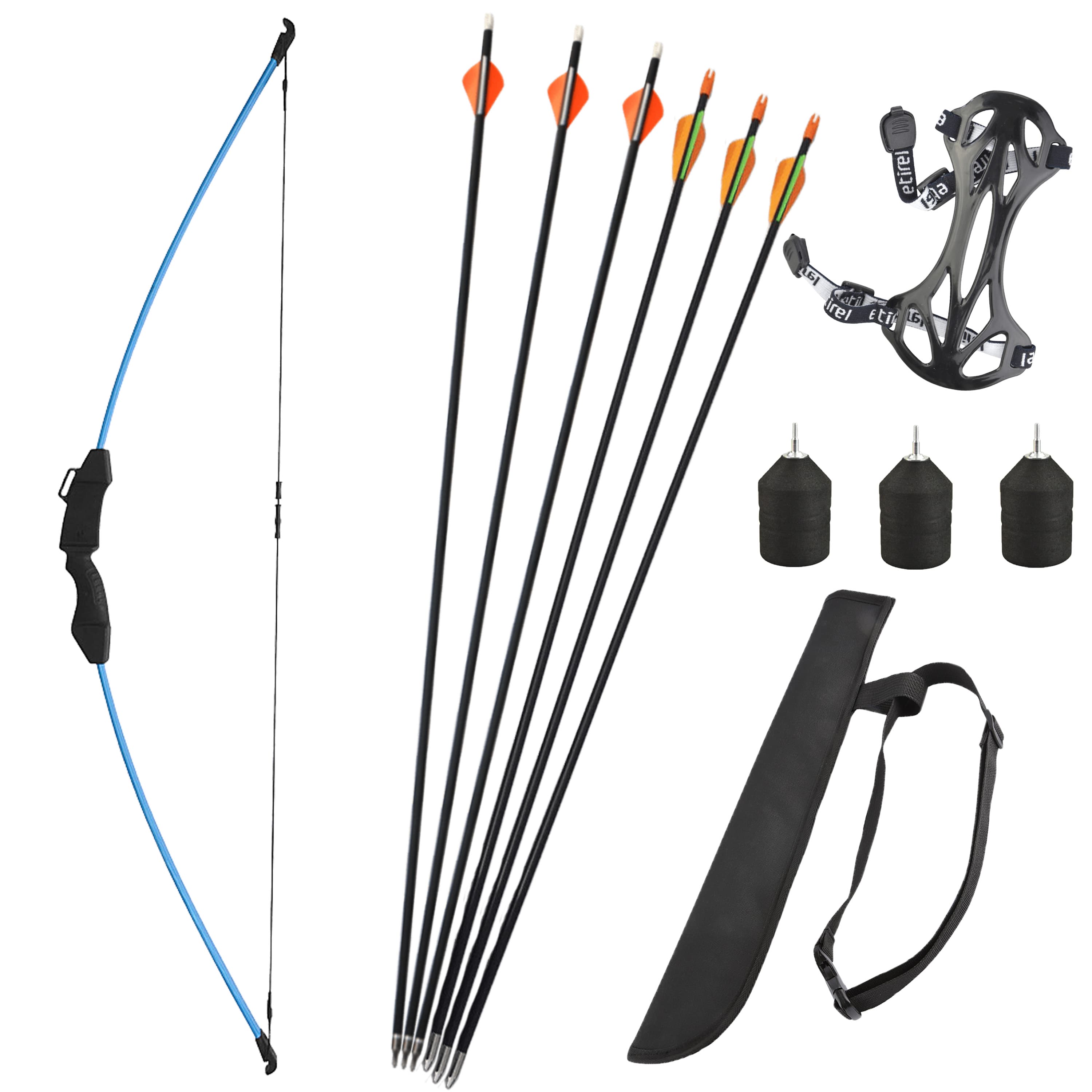 Youth Recurve Bow and Arrow Kit Child Beginner Takedown