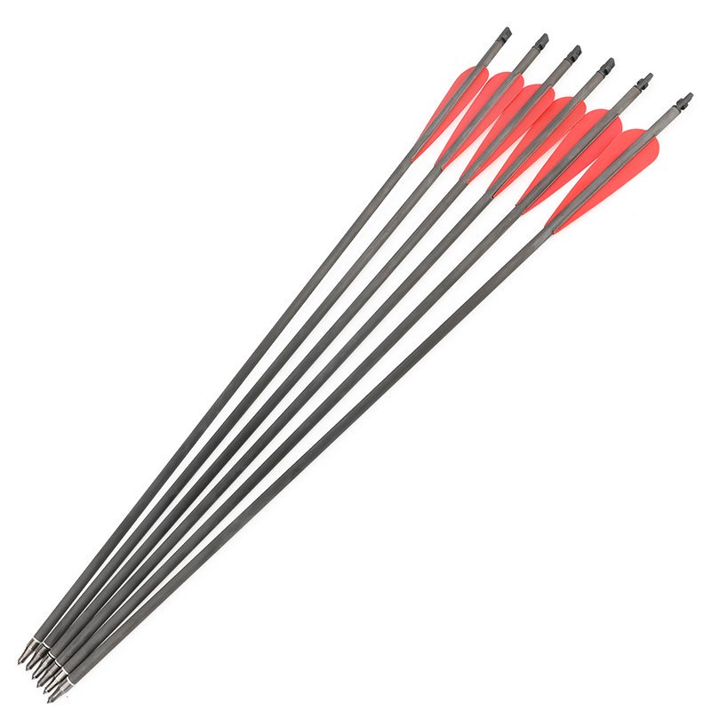 AME ARCHERY Carbon Arrows for Arrow Launcher (6pcs)