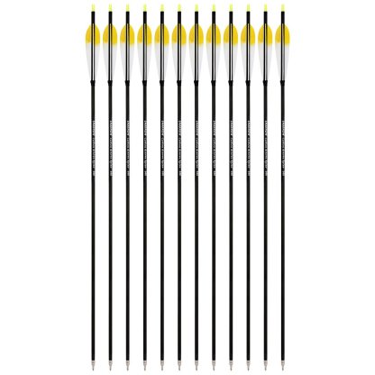 AME ARCHERY 5-Inch Dye Feather Carbon Arrows(12pcs)