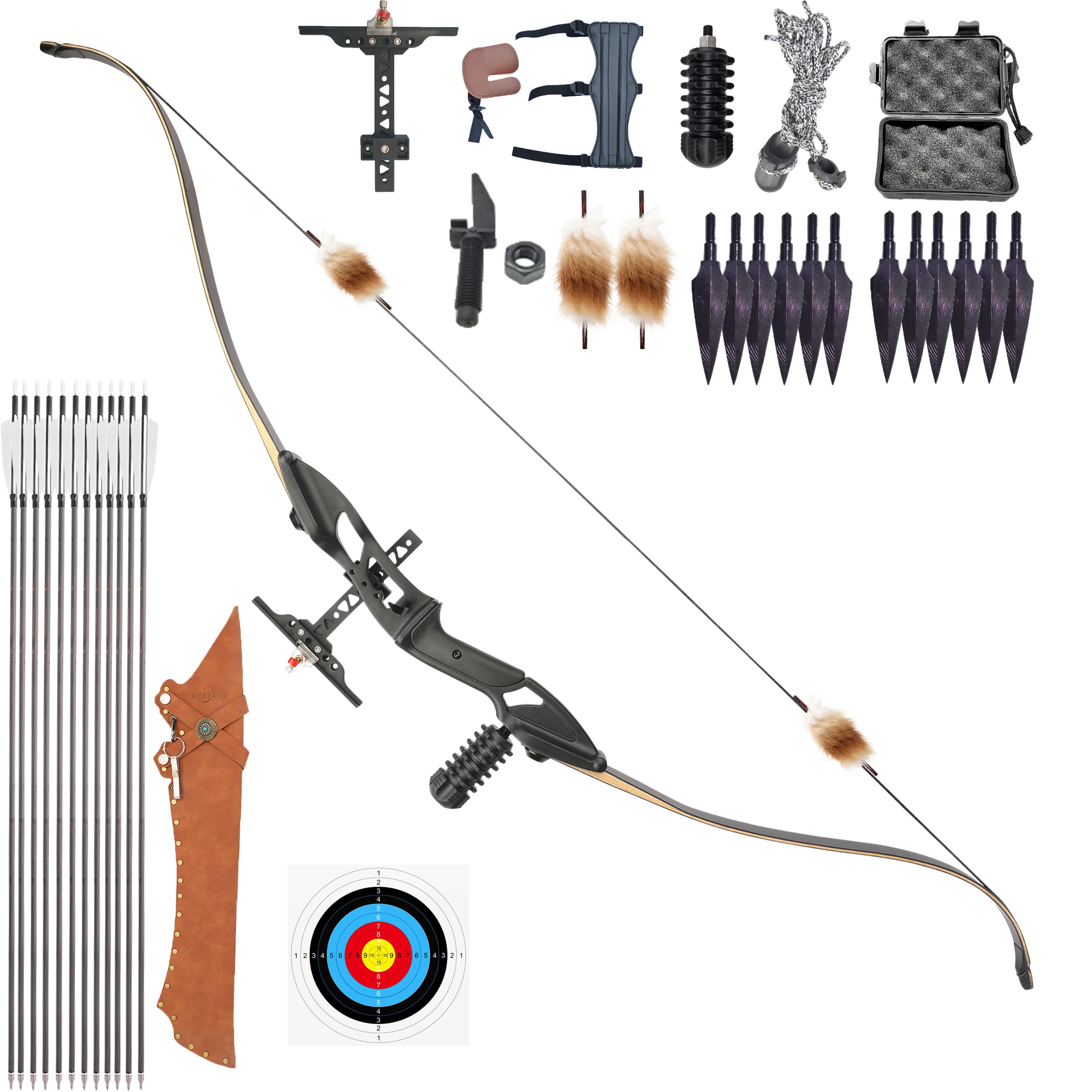 Junxing F179 Takedown Recurve Bow Kit 30-50lbs