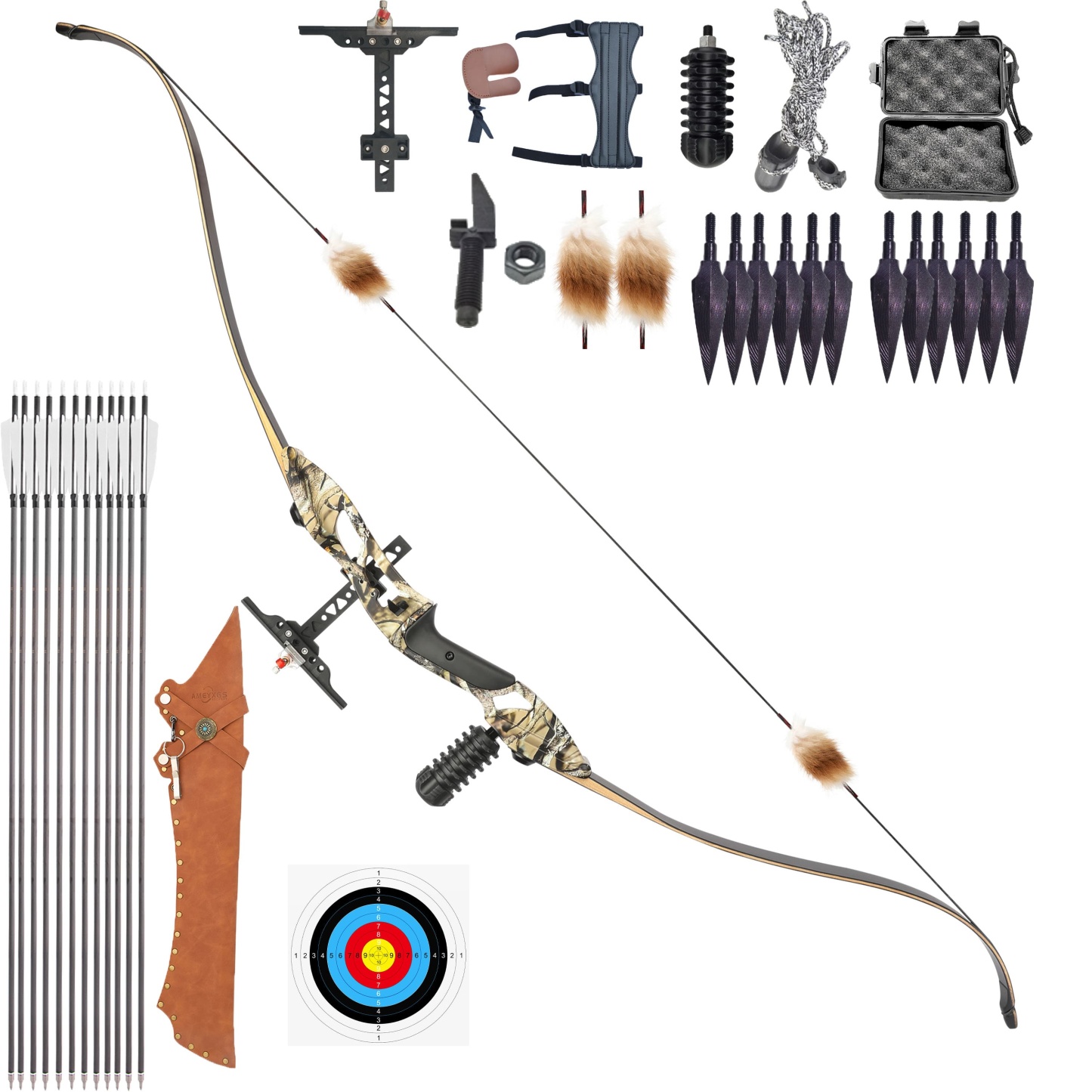 Junxing F179 Takedown Recurve Bow Kit 30-50lbs