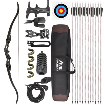 JUNXING ARCHERY F185 30-50lbs Recurve Bow and Arrows Set