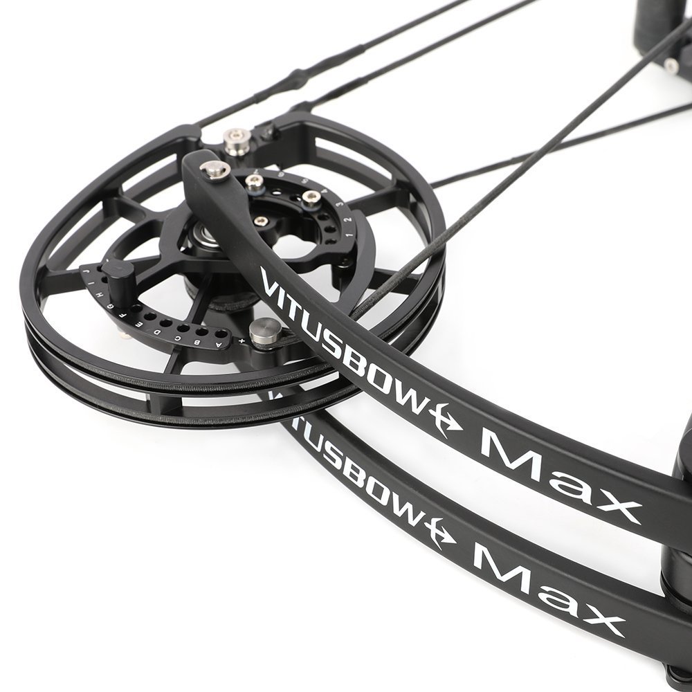 VITESSE MAX 30-80lbs Marble Archery Dual Purpose Compound Bow-Visual pound system