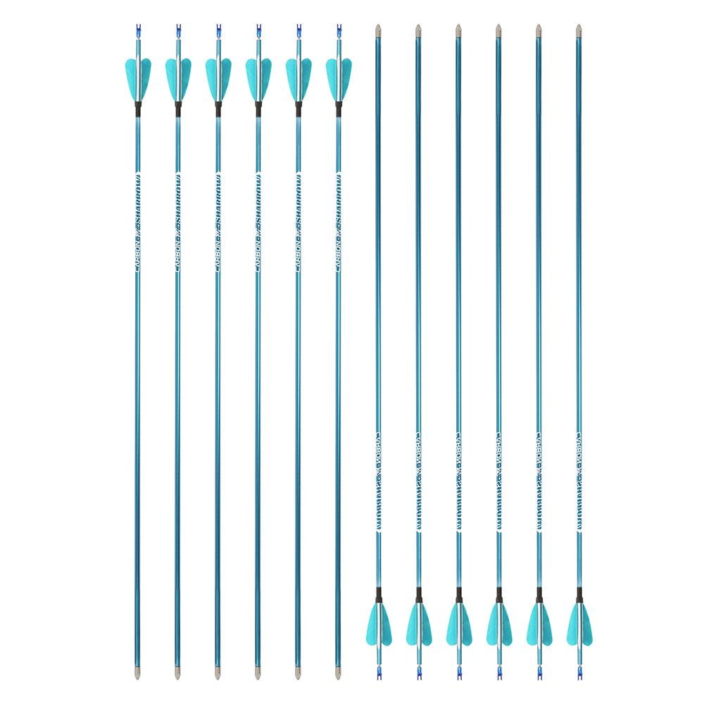 AME ARCHERY 1.75inch Fox 2" Heart-Shaped Feather Pure Carbon Arrows(12pcs)
