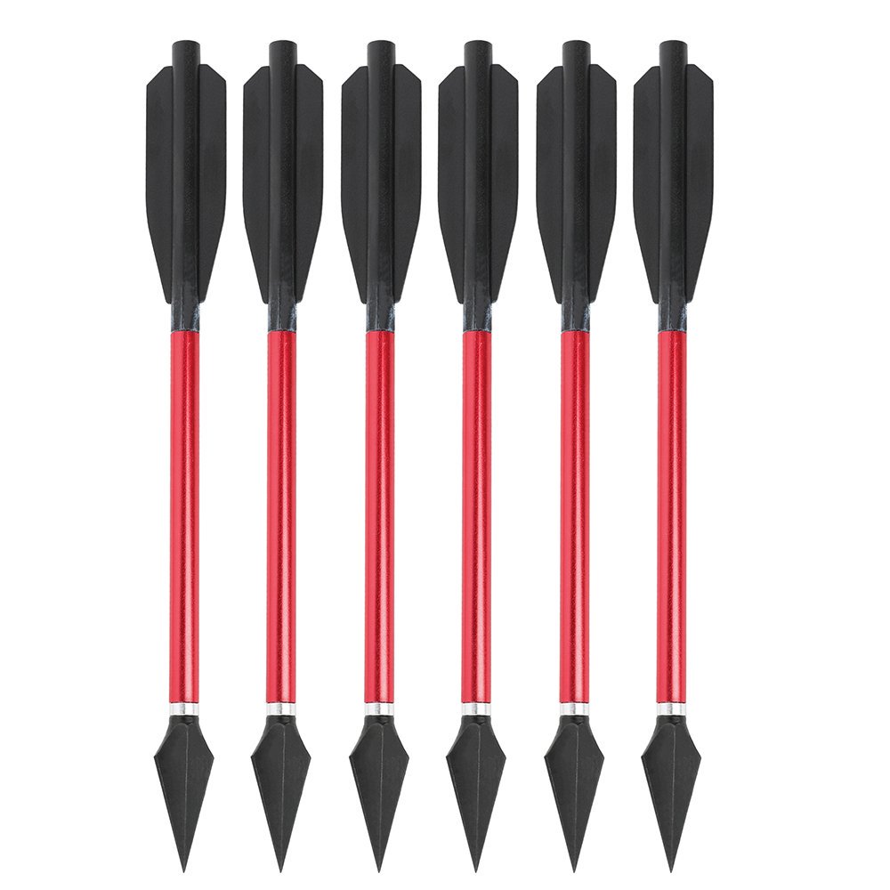 6.7-Inch Mini Crossbow Bolts – Aluminum Arrows with Removable Screw-in Broadhead(6pcs)