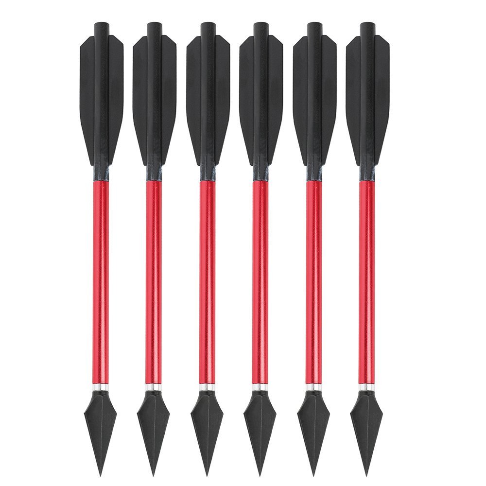 6.7-Inch Mini Crossbow Bolts – Aluminum Arrows with Removable Screw-in Broadhead(6pcs)