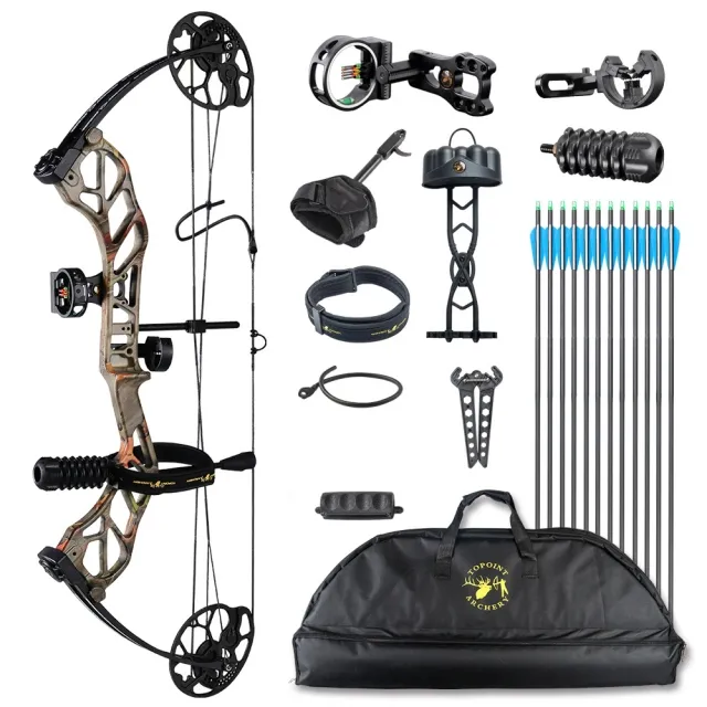 TOPOINT ARCHERY Starting 31 Hunting Compound Bow Package for Beginners