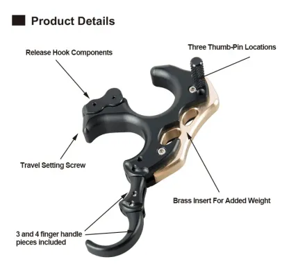 TOPOINT TP462 Back Tension Release – CNC Aluminum & Brass, Adjustable Travel, 3/4 Finger Options, 8 Colors
