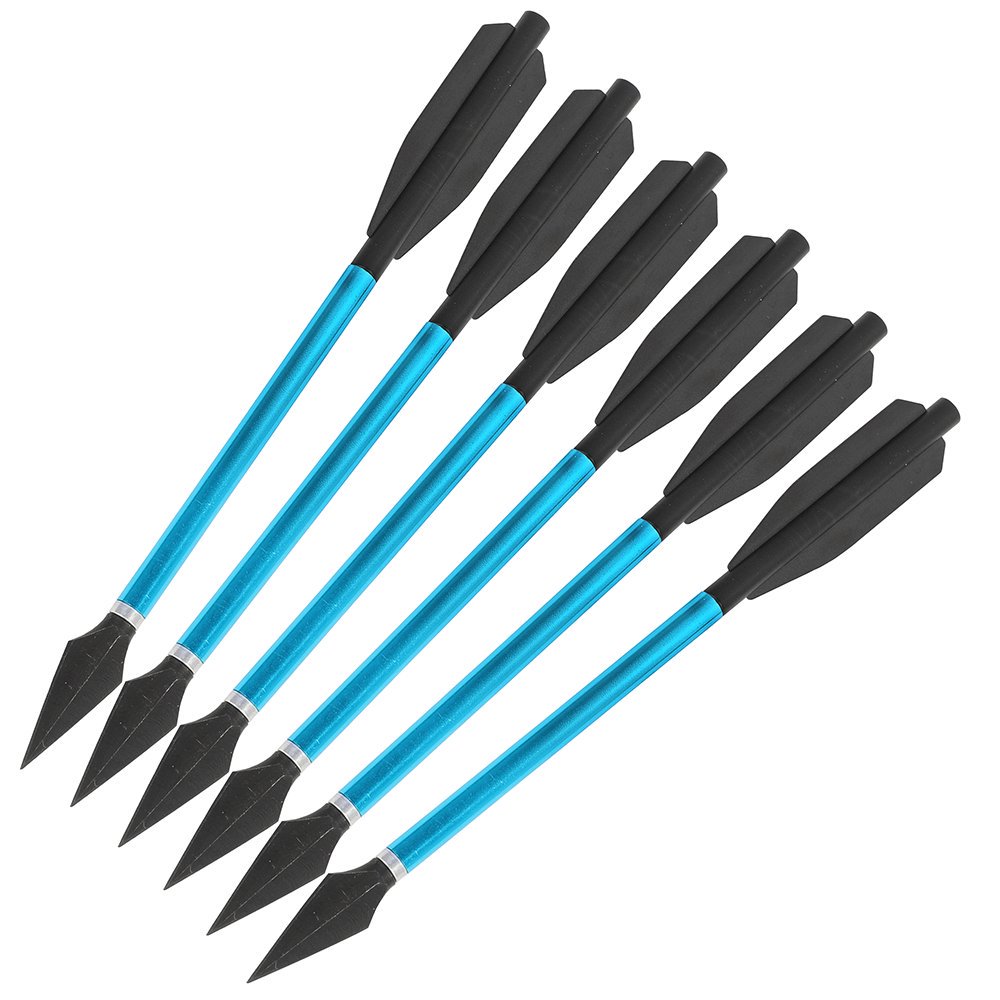 6.7-Inch Mini Crossbow Bolts – Aluminum Arrows with Removable Screw-in Broadhead(6pcs)