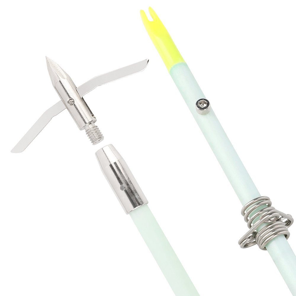 AME ARCHERY Luminous Bowfishing Arrows – Short Head(12pcs)