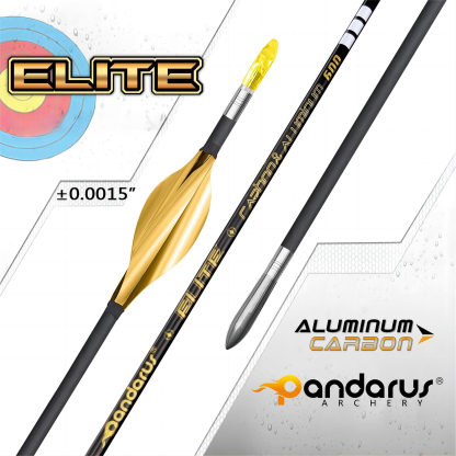 Pandarus 3.2mm ELITE Series Carbon Coated Aluminum Olympic Arrows