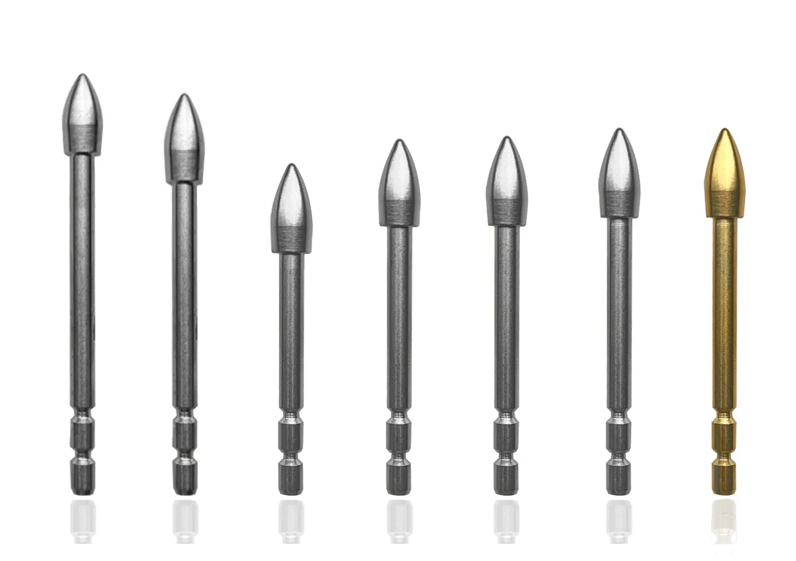 Pandarus Tungsten Steel Archery Insert Points – 12pcs/Box