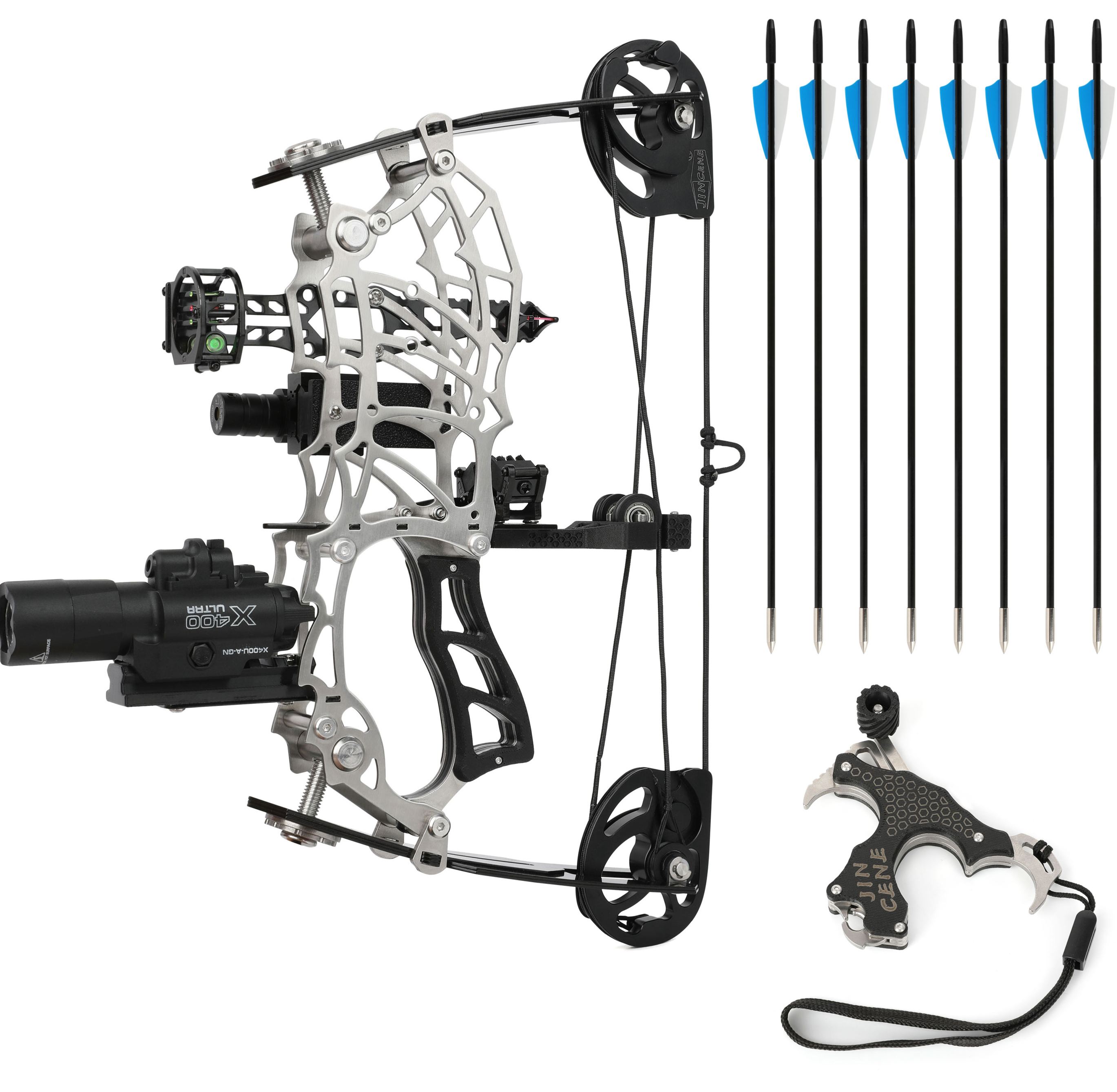 AME ARCHERY Short Axle Compound Bow (Style A) – Adjustable 15–32lbs(Mini Bow)