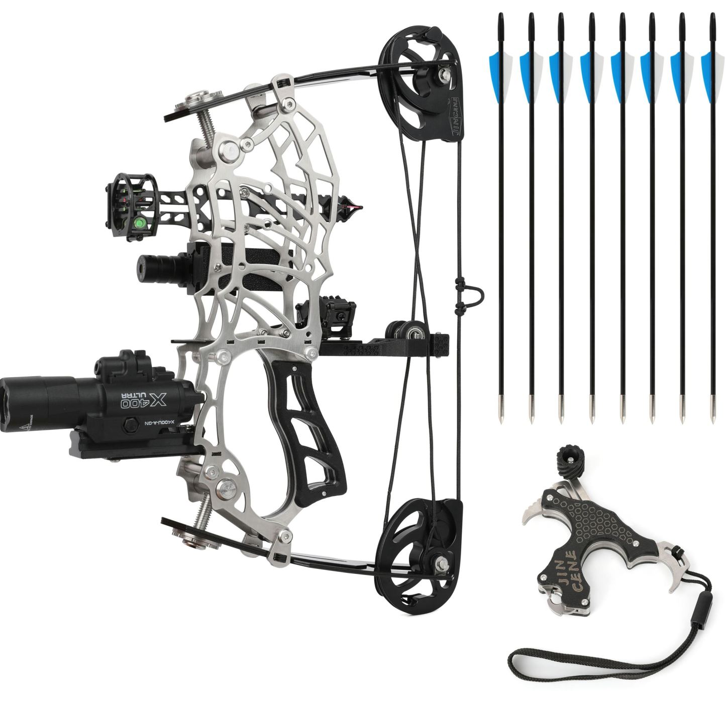 AME ARCHERY Short Axle Compound Bow (Style A) – Adjustable 15–32lbs(Mini Bow)
