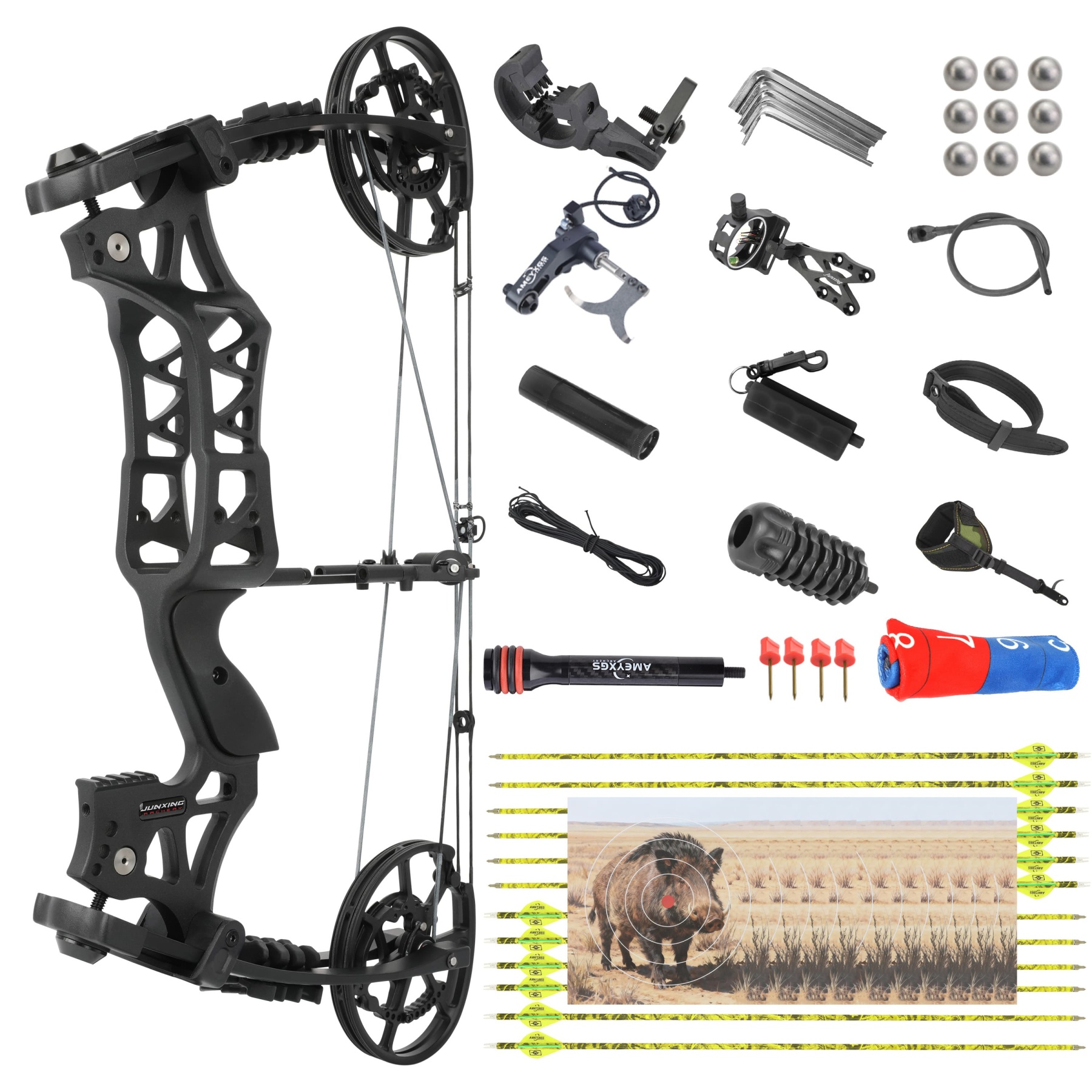 JUNXING ARCHERY M109EA Dual-Purpose Compound Bow Hunting 