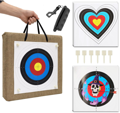 20" Straw Bow Target for Backyard Archery Practice Kit