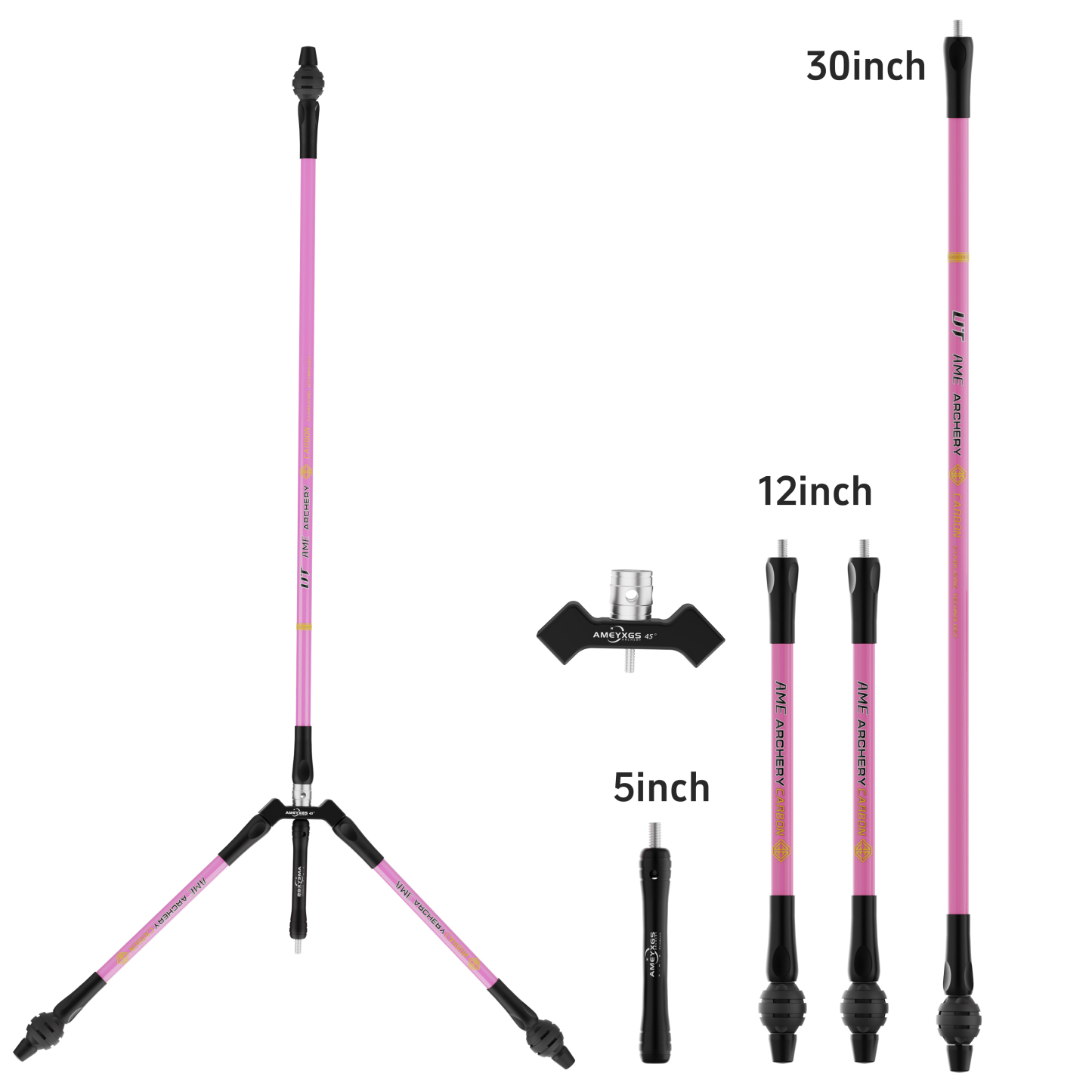 AMEYXGS ARCHERY 3K Carbon Recurve Bow Stabilizer Damper Target