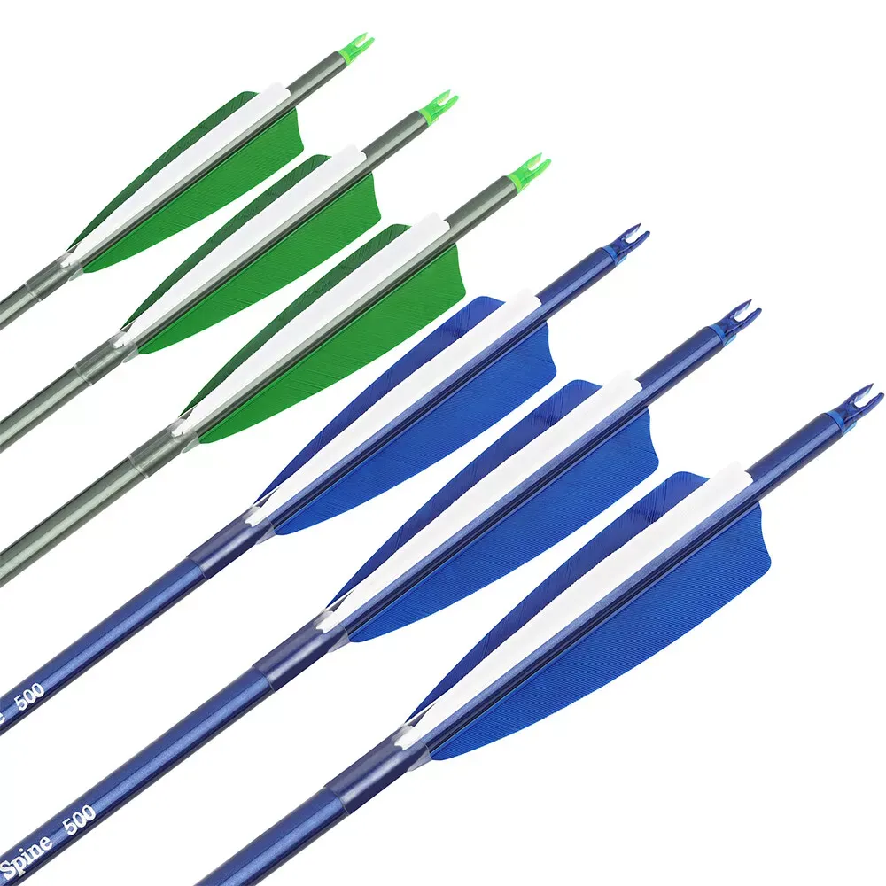 AME ARCHERY 30"  4" Turkey Feather SP500 Carbon Arrows (12pcs)