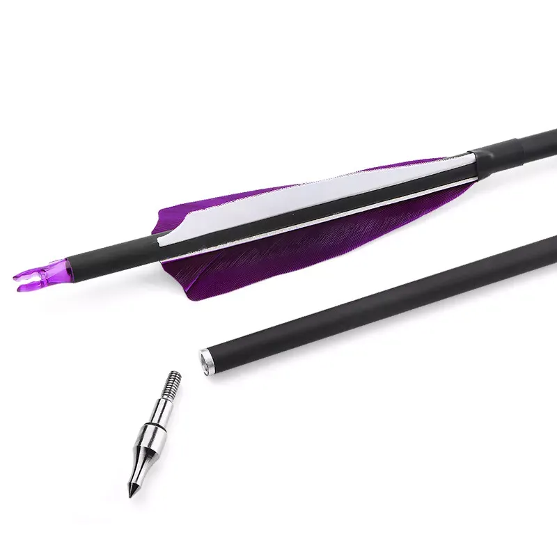 AME ARCHERY 30"  SP500 4" Turkey Feather Carbon Arrows(12pcs)