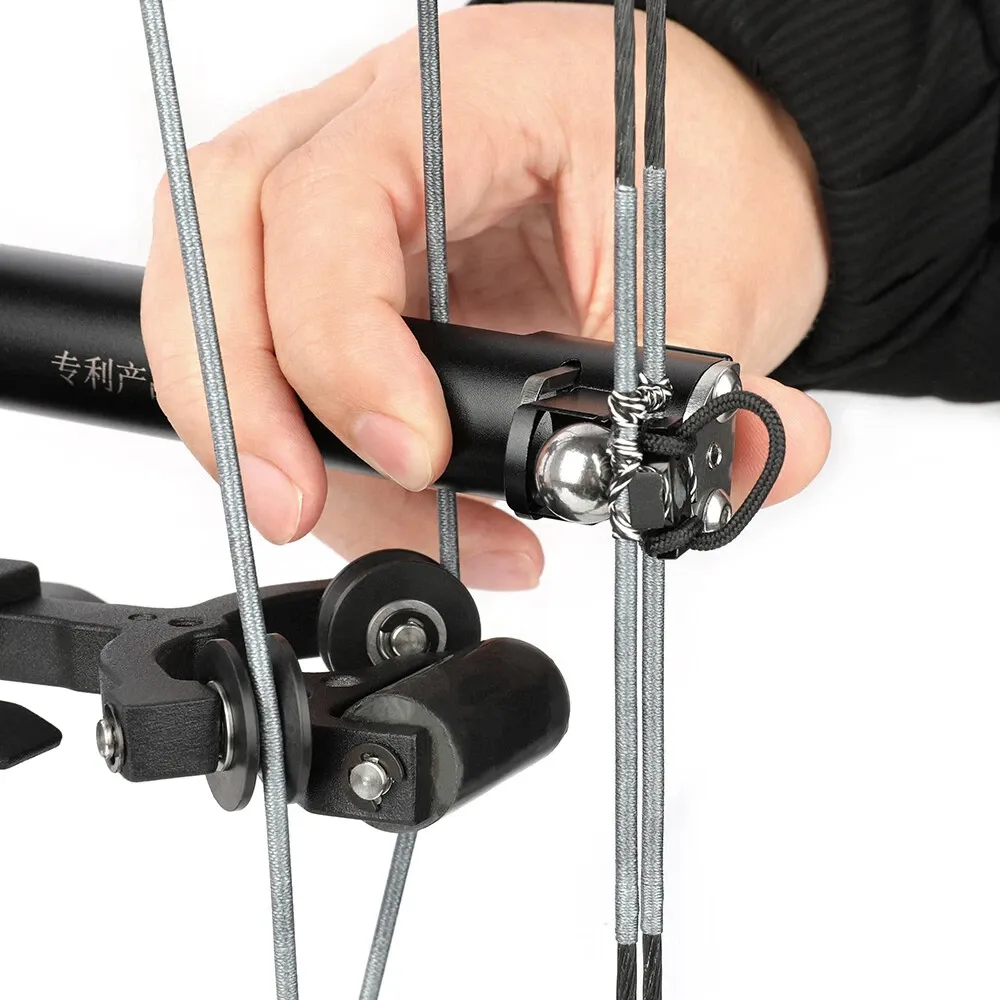 AME ARCHERY Rapid Marble Launcher Shooting Tool for Dual-Purpose Compound Bows – Black
