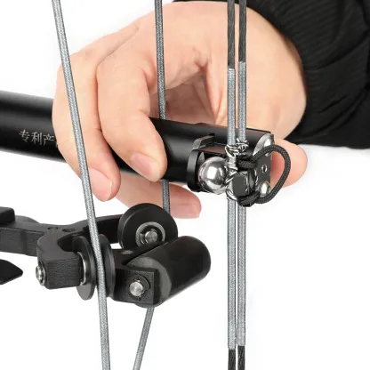 AME ARCHERY Rapid Marble Launcher Shooting Tool for Dual-Purpose Compound Bows – Black