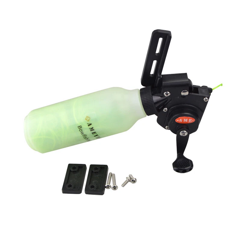 AME Bow Fishing Reel – 40m Line, ABS & Aluminum Alloy Construction for Compound & Recurve Bows
