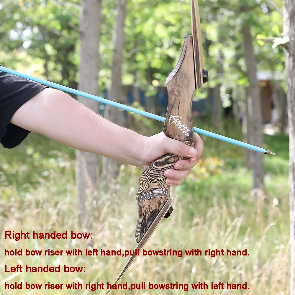 Blackhunter 60" Takedown Recurve Bow 20–60lbs Bow and Arrows Set