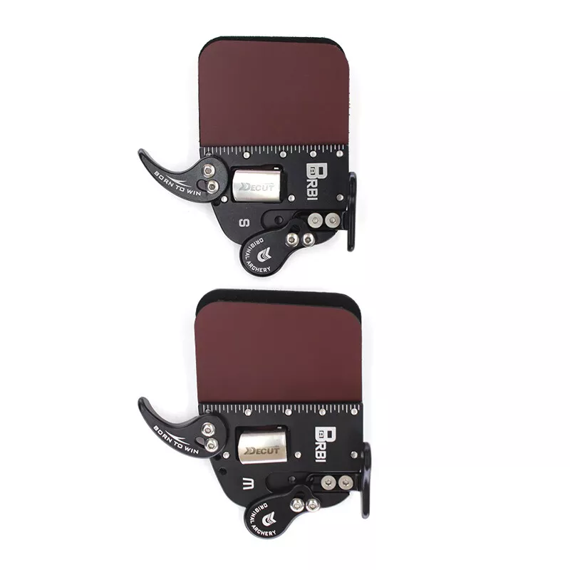 Decute Barebow Archery Finger Tab Cow Leather RH LH 