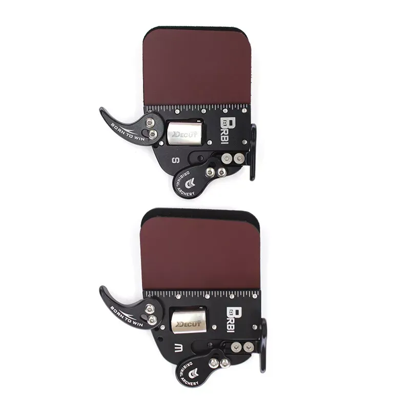 Decute Barebow Archery Finger Tab Cow Leather RH LH 