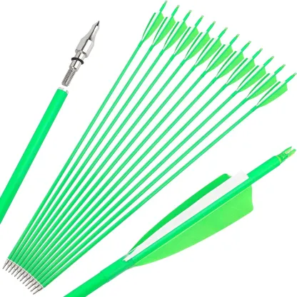 AME ARCHERY Carbon Arrows – 4" Turkey Feathers, Spine 500/600(12pcs)