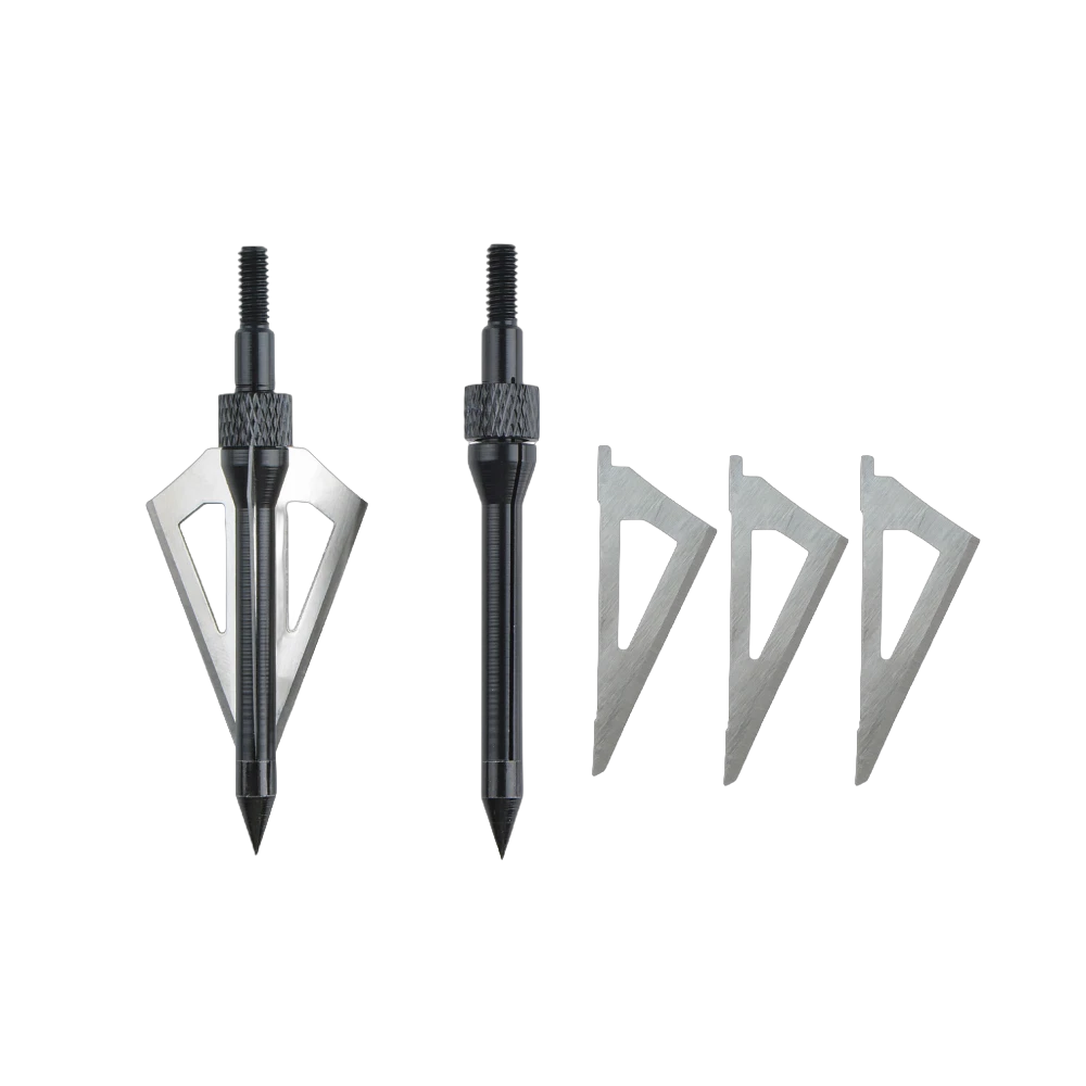 AME ARCHERY Three-Blade Hunting Broadhead Arrow Tips – 100gr (12pcs)