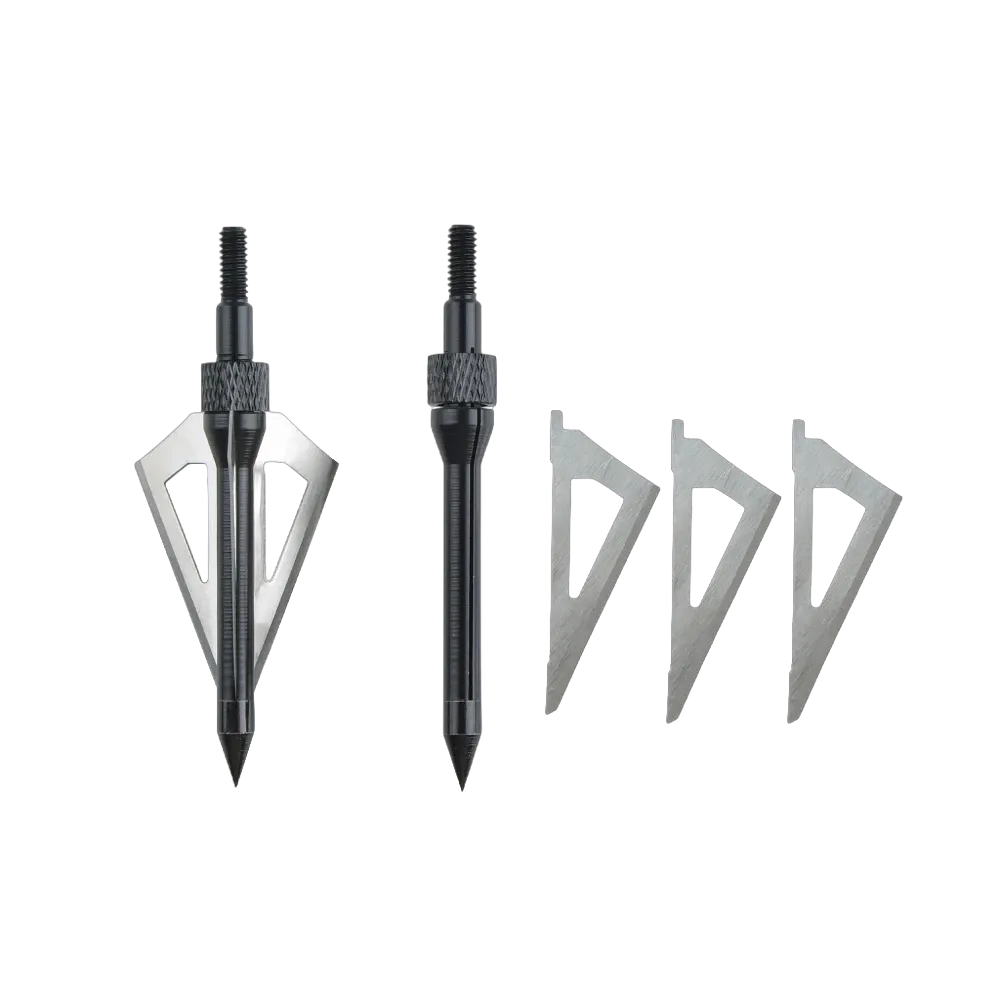 AME ARCHERY Three-Blade Hunting Broadhead Arrow Tips – 100gr (12pcs)