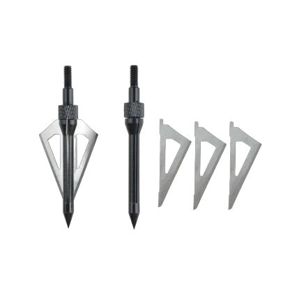 AME ARCHERY Three-Blade Hunting Broadhead Arrow Tips – 100gr (12pcs)