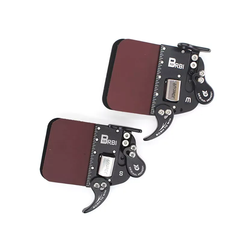 Decute Barebow Archery Finger Tab Cow Leather RH LH 