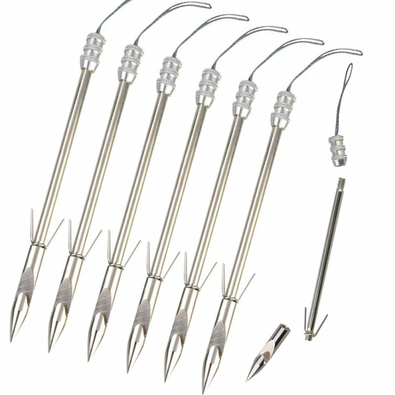 AME ARCHER Stainless Steel Bowfishing Darts (12pcs)
