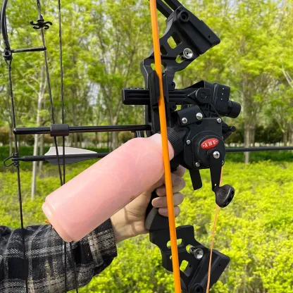 AME Bow Fishing Reel – 40m Line, ABS & Aluminum Alloy Construction for Compound & Recurve Bows