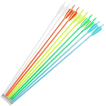 AME ARCHERY Carbon Arrows – 4" Turkey Feathers, Spine 500/600(12pcs)
