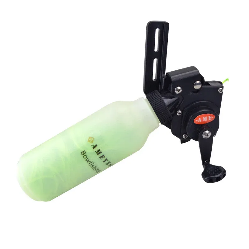 AME Bow Fishing Reel – 40m Line, ABS & Aluminum Alloy Construction for Compound & Recurve Bows