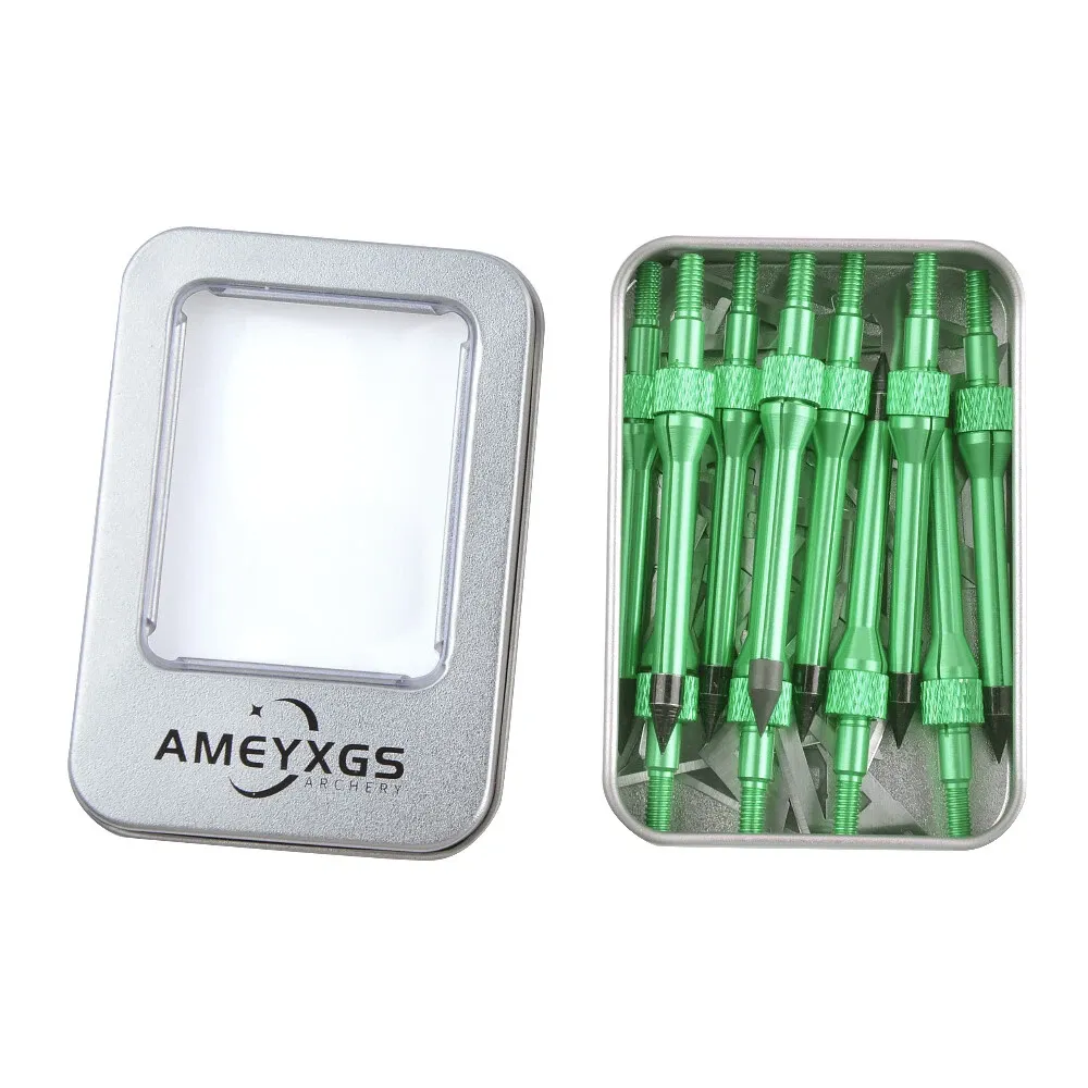 AME ARCHERY Three-Blade Hunting Broadhead Arrow Tips – 100gr (12pcs)