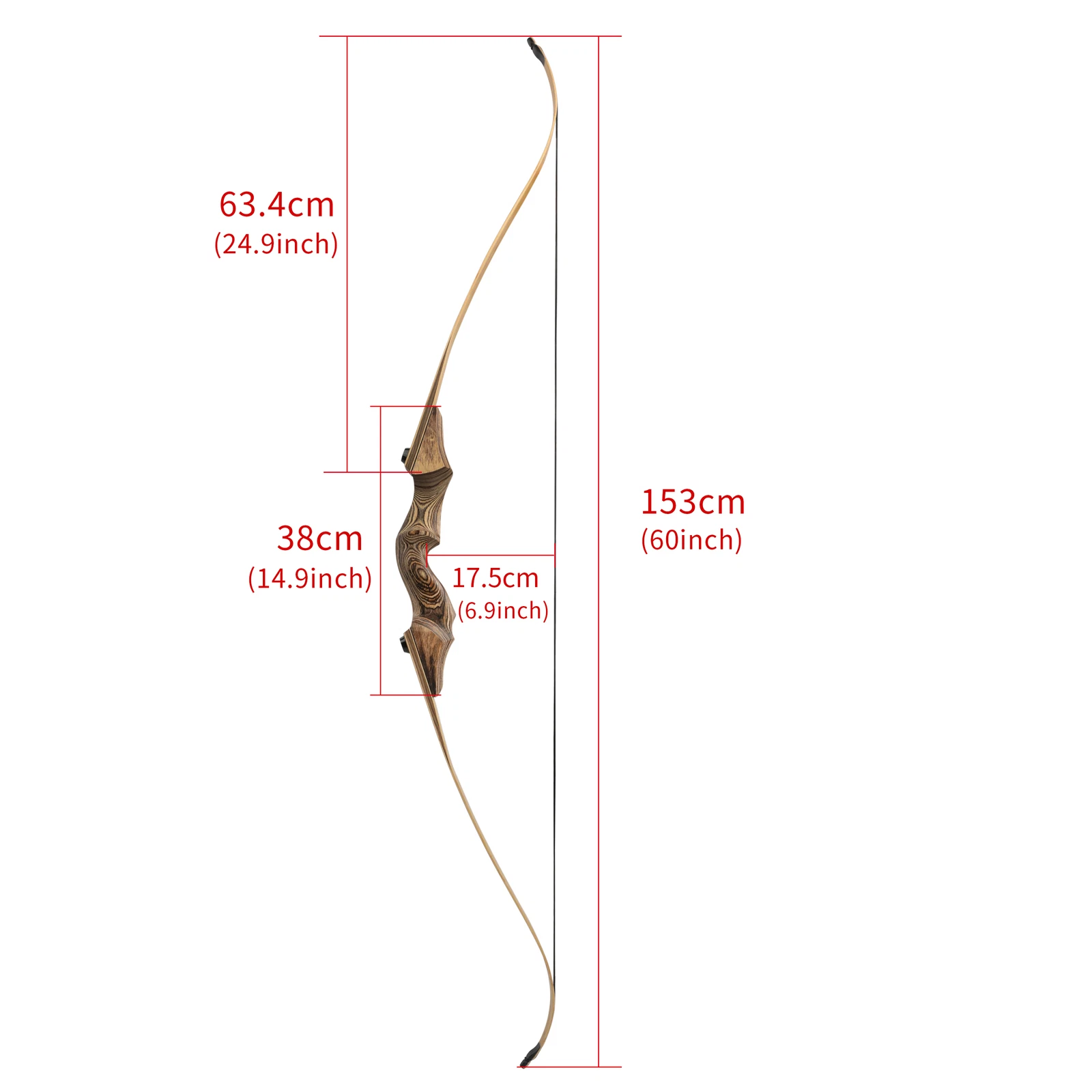 Blackhunter 60" Takedown Recurve Bow 20–60lbs Bow and Arrows Set