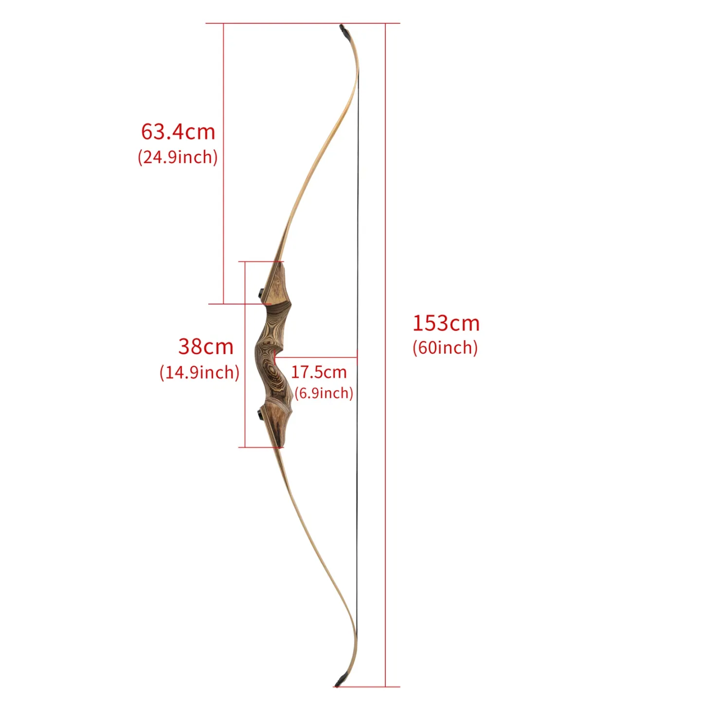 Blackhunter 60" Takedown Recurve Bow 20–60lbs Bow and Arrows Set
