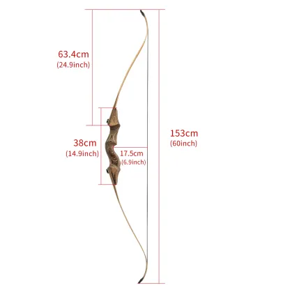 Blackhunter 60" Takedown Recurve Bow 20–60lbs Bow and Arrows Set