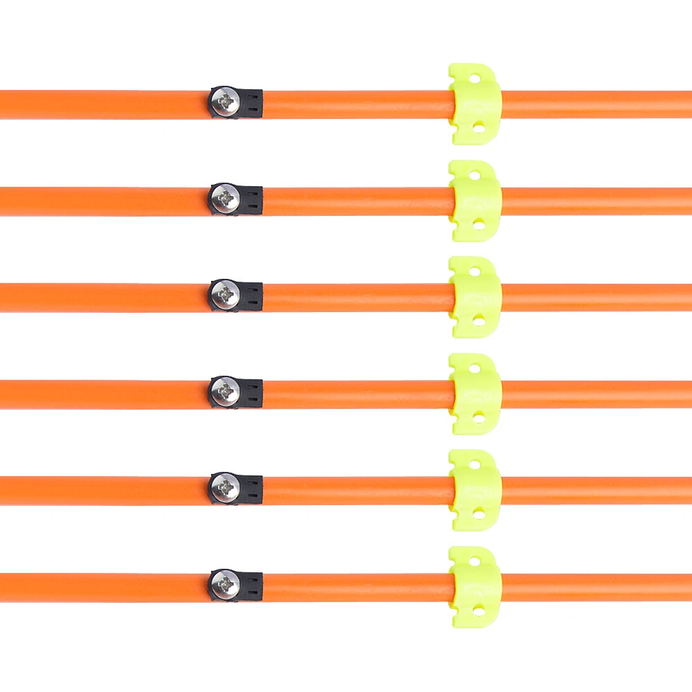AME ARCHERY Bowfishing Arrows – 32.5" Solid Fiberglass Shaft with Barbed Broadhead (12pcs)