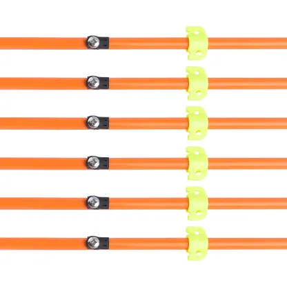 AME ARCHERY Bowfishing Arrows – 32.5" Solid Fiberglass Shaft with Barbed Broadhead (12pcs)