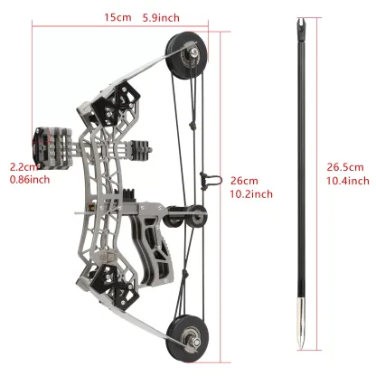 AME ARCHERY 10" Mini Compound Bow Arrows Kit 