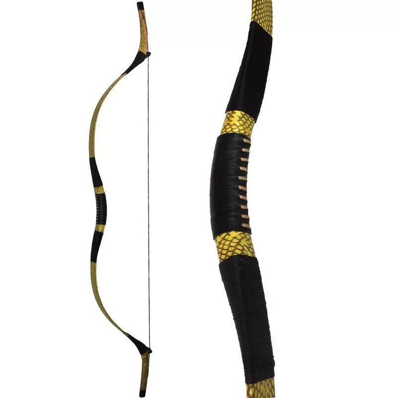 AME ARCHERY Traditional Recurve Bow – 55" Length, 20-100lbs